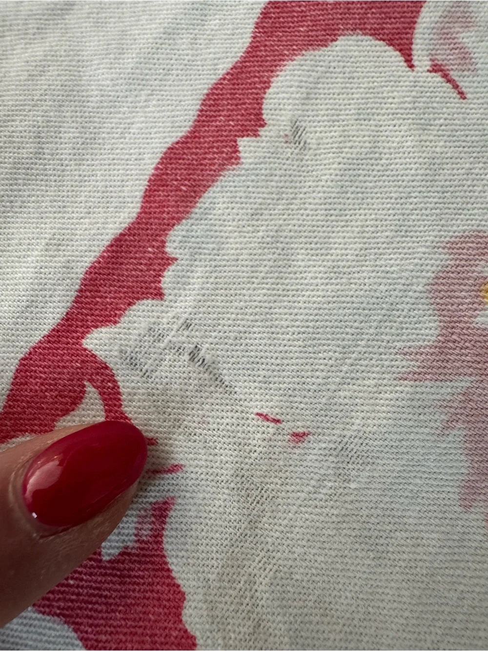 Vintage 1940-1950 Cotton Floral Tablecloth 56” X 51”